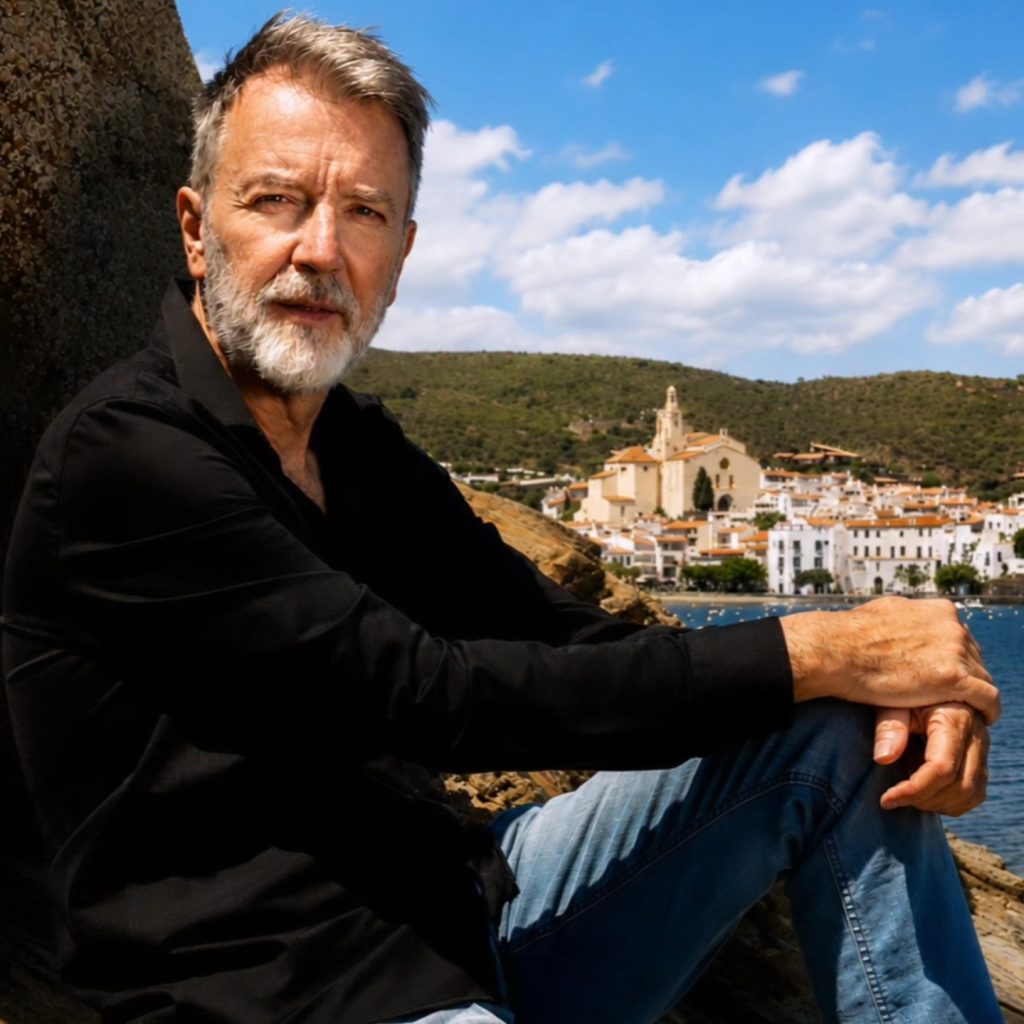 Portrait d’un homme en bord de mer, réalisé pour une série de commande en Méditerranée.